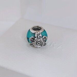 Pandora Honor of Kings Game Tower Blood Pack Murano Glass Charm Green Pendant